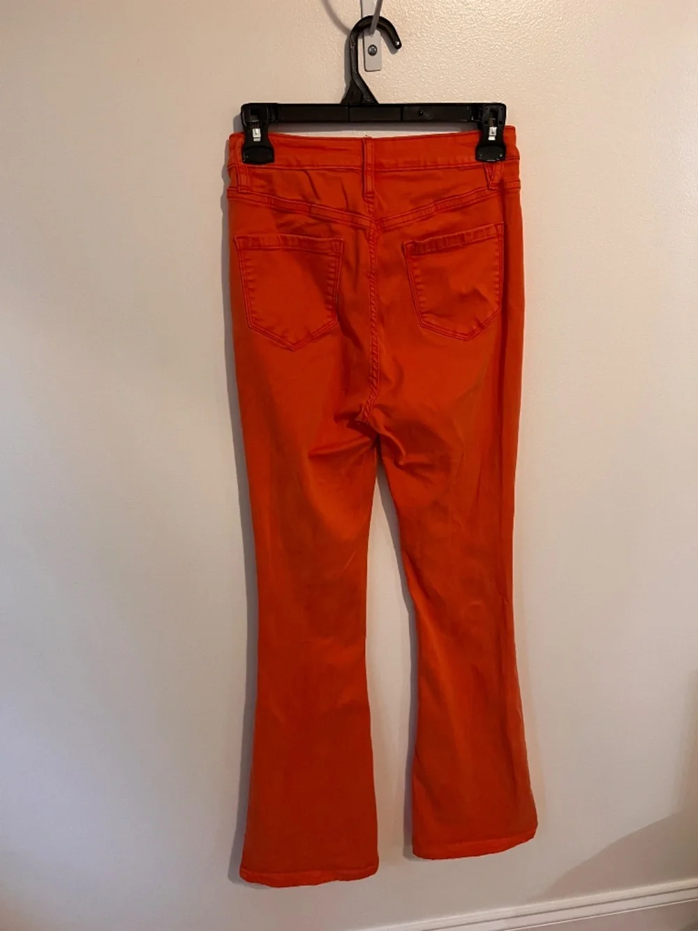 Fashion Nova Orange Flare Stretchy Pants | Size 11